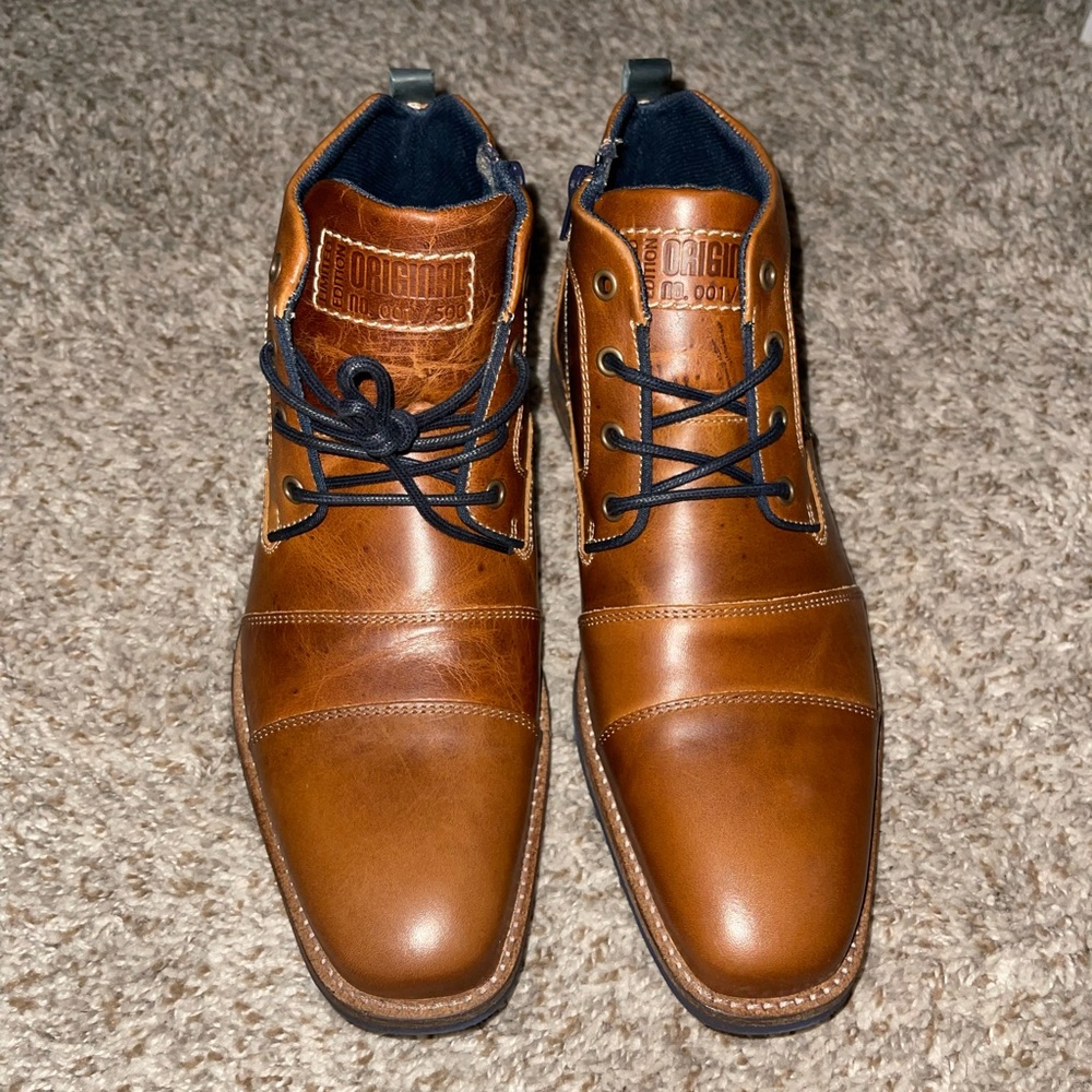 Steve Madden - Kramerr Tan Leather Boots - Mens